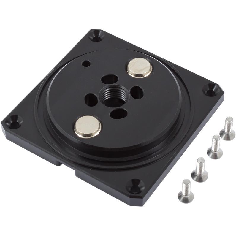 Aqua Computer Aquacomputer Austauschboden aqualis Basis f??r Pumpenadapter, Wasserkühlung Komponenten Zubehör, Schwarz