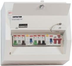 Produktbild Contactum 6 Way Pop H/Int 100A Sw+2x63A RCD CU