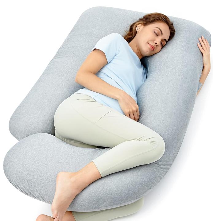 Produktbild Momcozy U Shaped Cooling Fabric Pregnancy Pillow (148 cm)