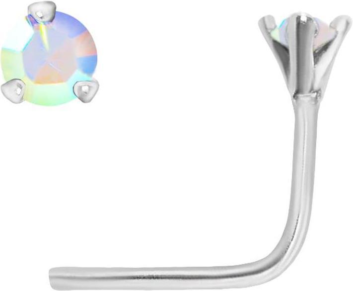 Actual product image Bijouteria Nose piercing (Zirconia, Silver)