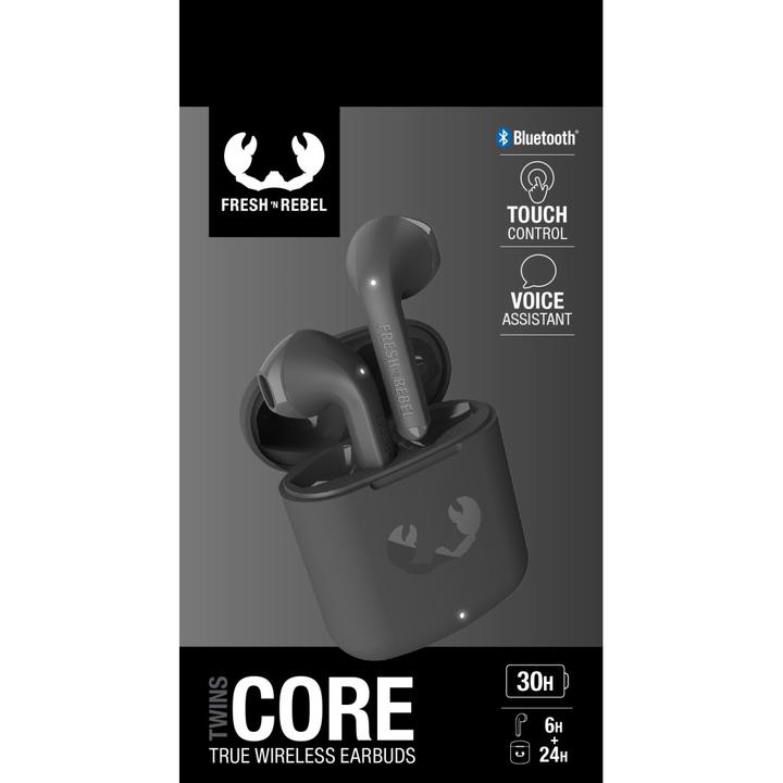 Productafbeelding Fresh'N Rebel n Rebel - Twins Core - Echte draadloze oordopjes - Storm Grey (Geen ruisonderdrukking, 6 h, Draadloze)