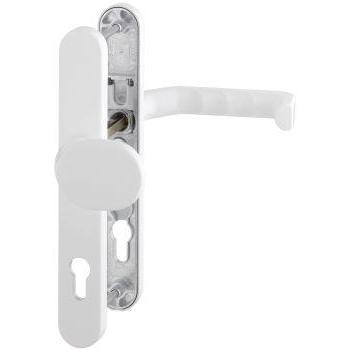 Hoppe, Türgriff + Fenstergriff, We-Grt.SchildF9016 86G/3357N/1313G,8/92PZ (Türgarnitur)