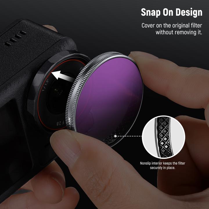 Image du produit Neewer 4-pack Filter compatible with DJI Action 3/4/5 (CPL/ND8/ND16/ND32)