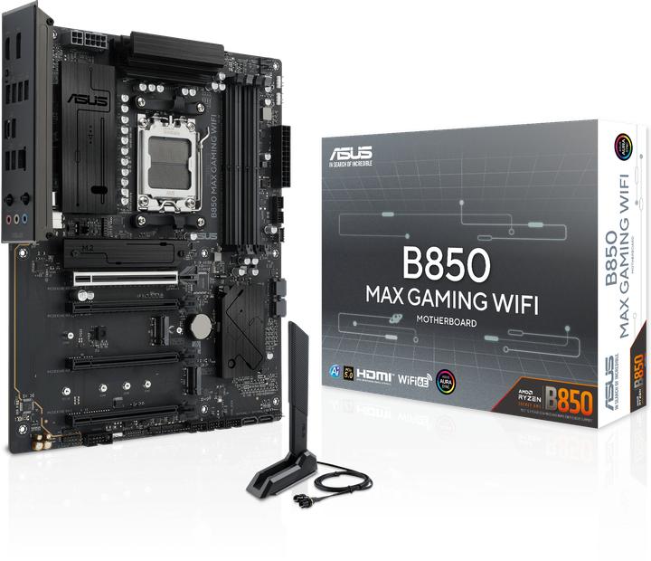 ASUS AM5 B850 MAX GAMING WIFI (AM5, AMD B850, ATX)