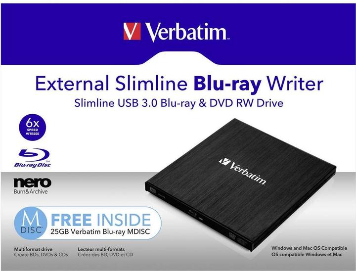 Image du produit Verbatim Slimline (Graveur Blu-ray)