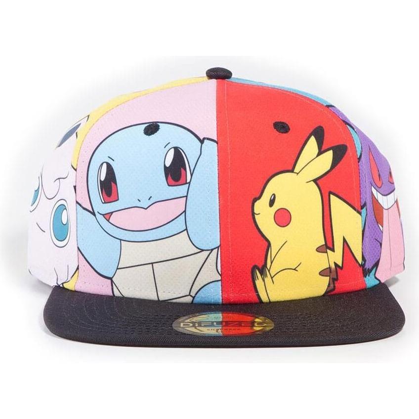 Pokémon, Herren, Cap, Multi Pop Art Snapback Cap, Mehrfarbig, (One Size)