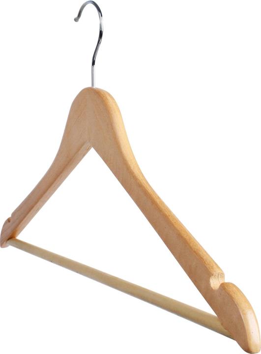 Produktbild Jago Kleiderbügel Holz 100 Stück Natur (100 x)
