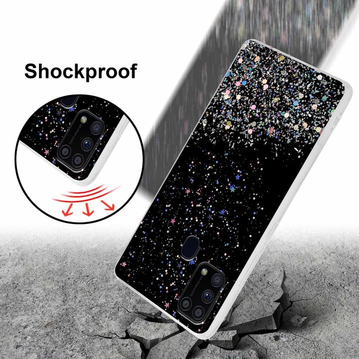 Actual product image Cadorabo TPU cover with glitter for Samsung Galaxy M31 (Samsung Galaxy M31)