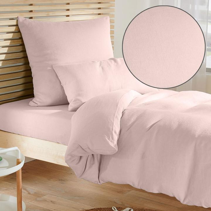 Actual product image Traumschlaf Uni-Linen (Bedding set, 200 x 200 cm, 80 x 80 cm)