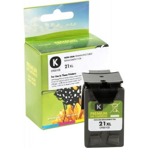 Control, Druckerpatrone, Neoriginali Static HP 21XL (C9351CE), juoda kasetÄ—