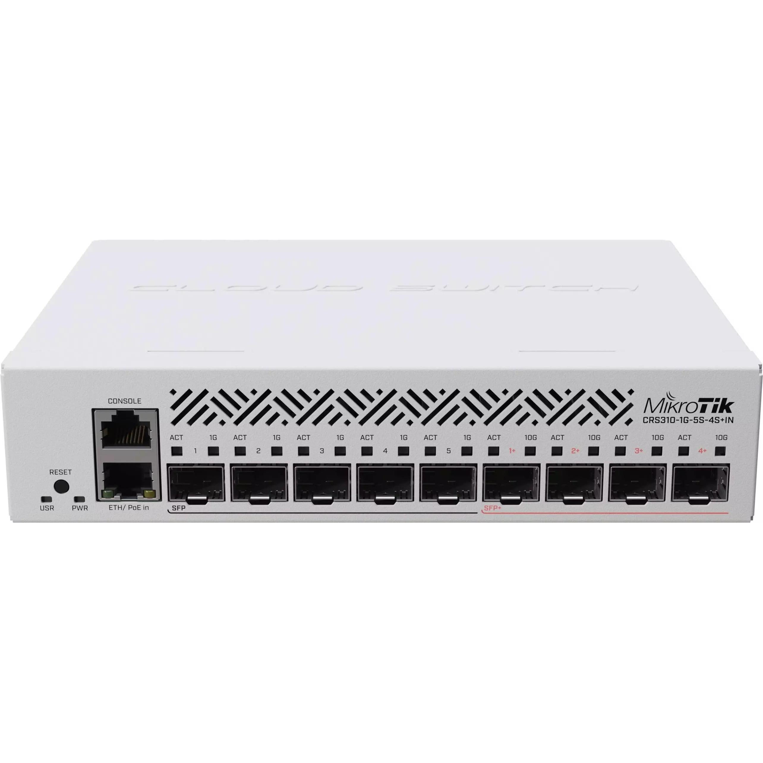 MikroTik CRS310 (10 porte), Switch di rete, Nero