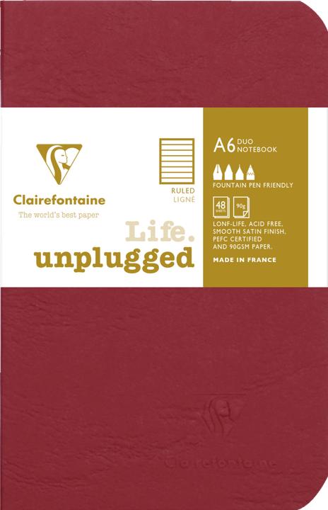 Actual product image Clairefontaine AGE BAG Set 2 booklets (A6, Lined, Soft cover)