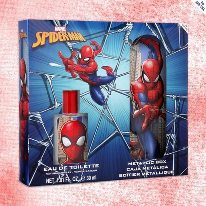 Produktbild Air Val International Marvel Spiderman Geschenkset für Kinder Eau de Toilette Metallic Box Vegan und FSC Approved 30ml (Parfum Set)