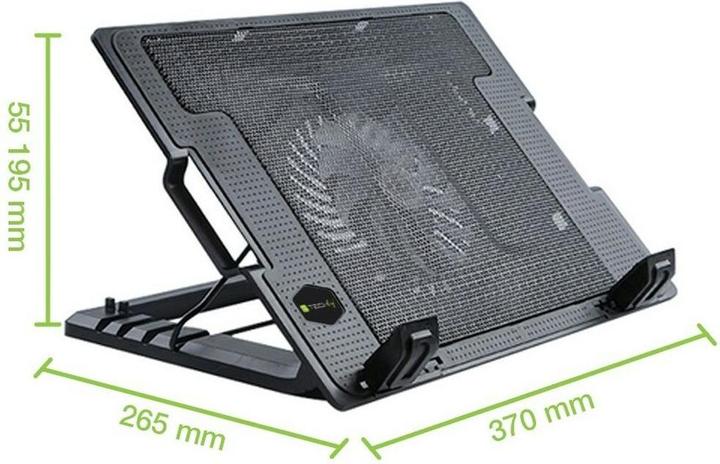 Produktbild Techly 106244 Notebook computer cooling pad and adjustable stand, iki 17.3