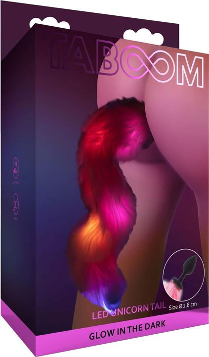 Actual product image Taboom Unicorn Tail & Buttplug LED