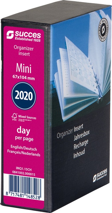 Produktbild Succes Mini Inhalt 2020 1T/S Box 0841002.0 d/f/nl/e, 67x104mm (Spezial, Niederländisch, Englisch, Französisch, Deutsch)