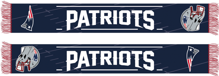 Great Branding New England Patriots HD Knitted Jaquard Scarf
