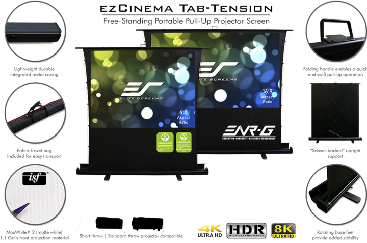 Actual product image Elite Screens FT92XWH (92", 16:9)