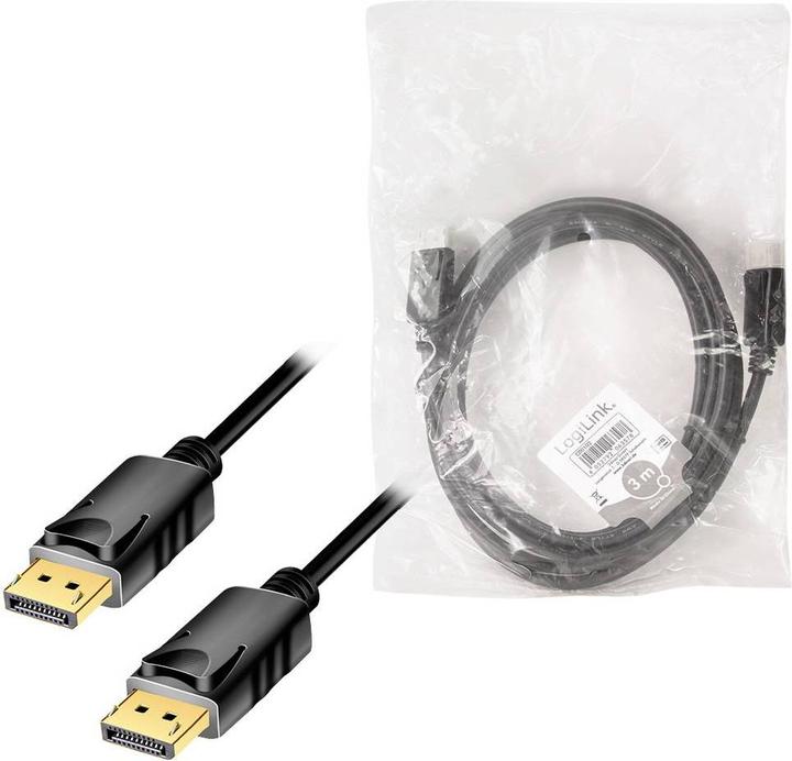 Actual product image LogiLink CD0102 DisplayPort cable (3 m, DisplayPort, 1.2)