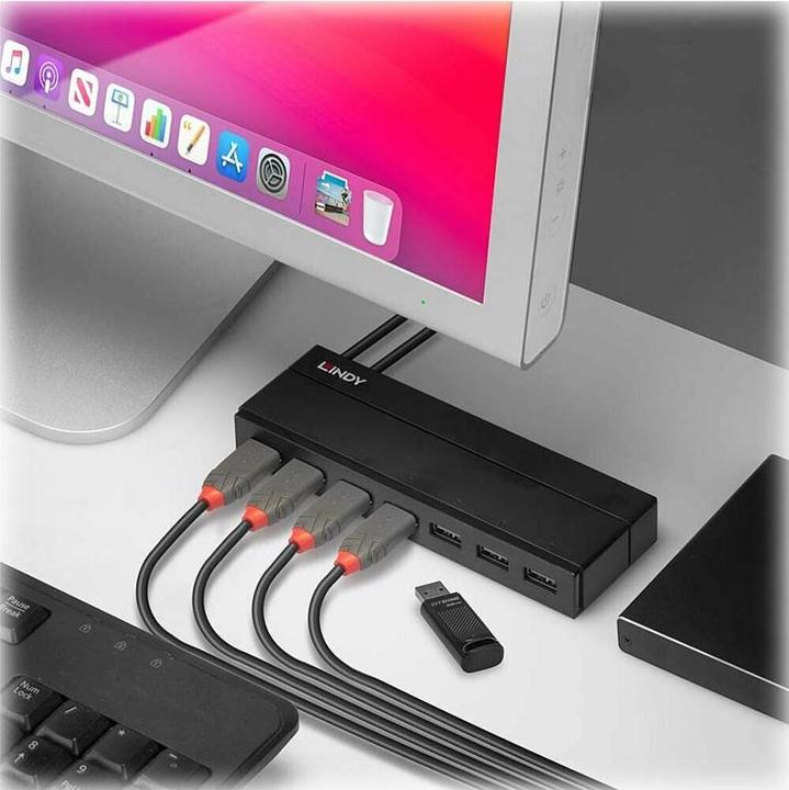 Produktbild Lindy 43228 (USB-B, 7 Ports)