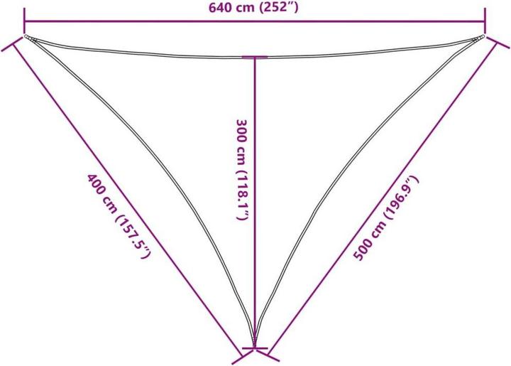 Produktbild vidaXL Sonnensegel (4 x 5 x 6,4 m)