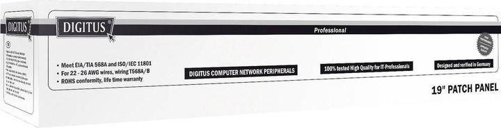 Immagine prodotto Digitus Pannello patch CAT 5e, 24 porte