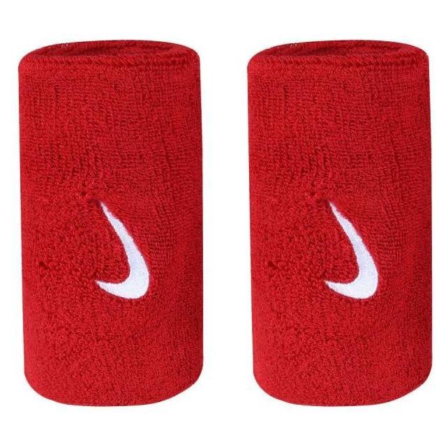 Nike, Schweissband, Jumbo Wristbands Red (2x), Rot