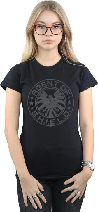 Immagine prodotto Maglietta donna/donna Avengers Shield Beaten Circle in cotone (XL)