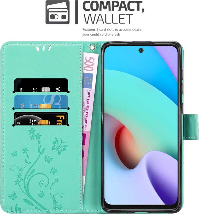 Actual product image Cadorabo Flower Book cover (Xiaomi Redmi 10)