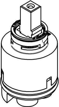 Immagine prodotto Grohe EICHELBERG cartuccia in ceramica 440569 40mm 44056900 integr. limiti di temperatura e quantità...