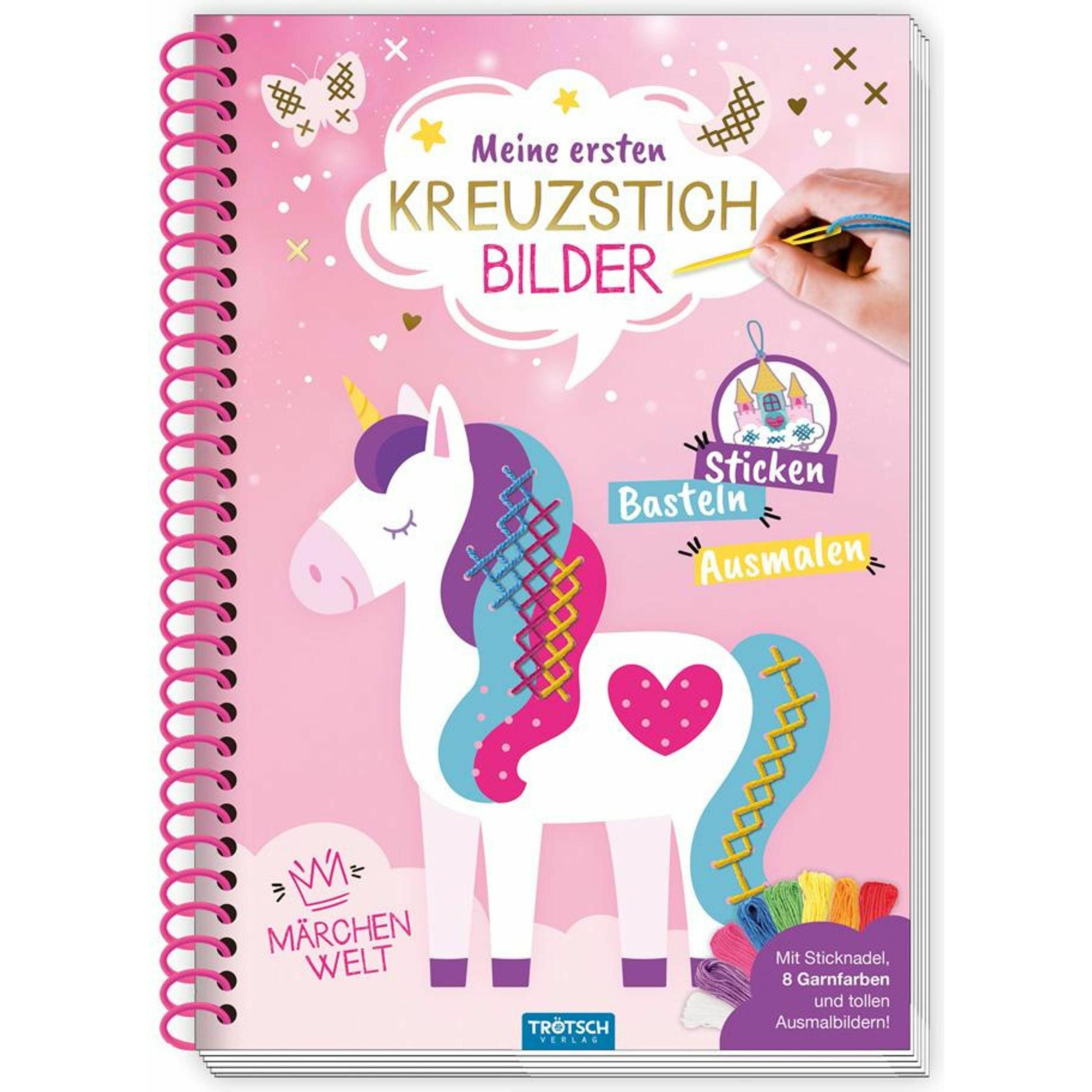 Trtsch Bastelbuch Beschftigungsbuch Meine ersten Kreuzstichbilder Mrchenwelt, Kinderbücher von Trötsch Verlag GmbH & Co....