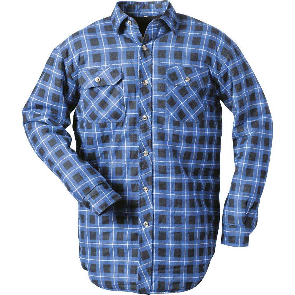 Magni, Herren, Hemd, Thermohemd, gef., Gr. M, blau-kariert, Blau, (M)