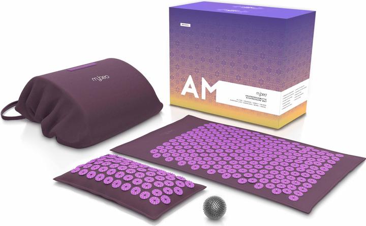 Produktbild Mybeo Akupressurmatte mit Naturfasern, Akkupressur Set 71 x 44cm, Faszienset, Kissen, Matte & Massageball