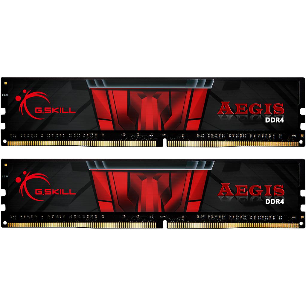 G.Skill Aegis (2 x 8GB, 2400 MHz, DDR4-RAM, DIMM), RAM, Schwarz