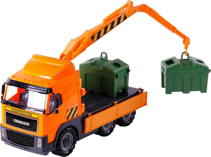 Actual product image Polesie Cavallino container lorry, scale 1:16