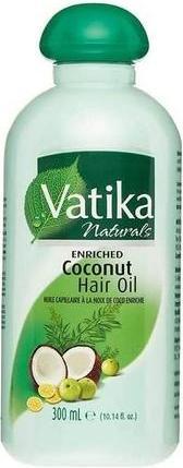 Actual product image Vatika Naturals Coconut Enriched Hair Oil 300ml for Voluminous and Thick Hair (300 ml)