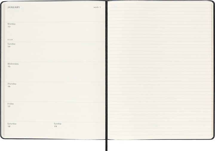 Actual product image Moleskine Notebook (19 x 25 cm, English)