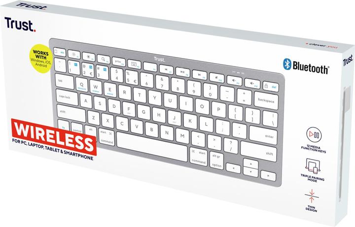 Actual product image Trust Bluetooth Tastatur (US, Wireless)