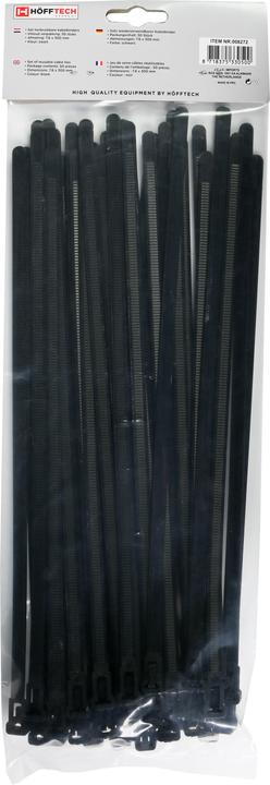 Immagine prodotto ProPlus Fascette staccabili 7,6 x 300 mm nere, fascette riutilizzabili 50 pezzi (300 mm, 50 pz.)