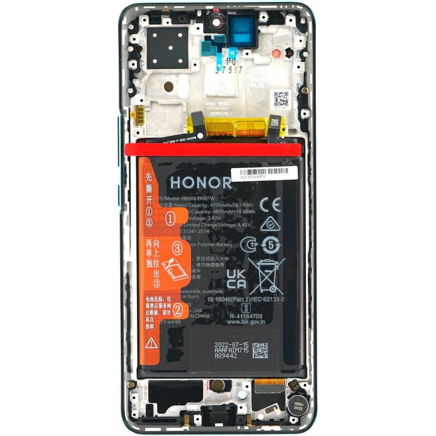 Thumbnail - Honor Display + Akku 60 Pro grün 0235APPV (Akku, Honor 60 Pro), Mobilgerät Ersatzteile, Grün
