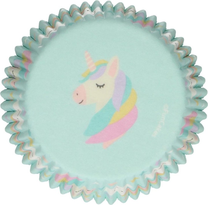 Actual product image FunCakes Cupcake boxes - Unicorn (48pcs.) (5 cm)