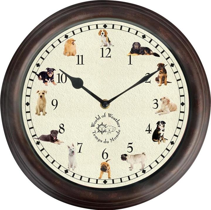 Actual product image Esschert Design Clock with dog sounds (30 cm)