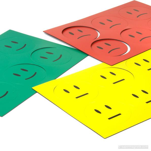 Produktbild Supermagnete Magnetsymbole Smiley (18 x)