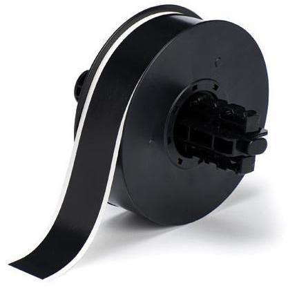 Brady, Etiketten, B30C-1125-595-BK, Hochleistungsvinyl, Schwarz, glänzend, 28.58 m x 30.48 m, permanent, Endlo