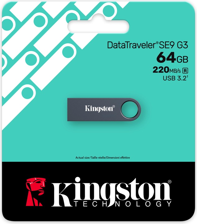 Produktbild Kingston DataTraveler SE9 G3 (64 GB, USB 3.2, USB-A)