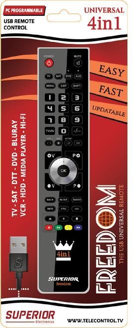 Actual product image Superior Freedom-4/1 (Universal remote control, Infrared)