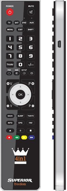 Actual product image Superior Freedom-4/1 (Universal remote control, Infrared)