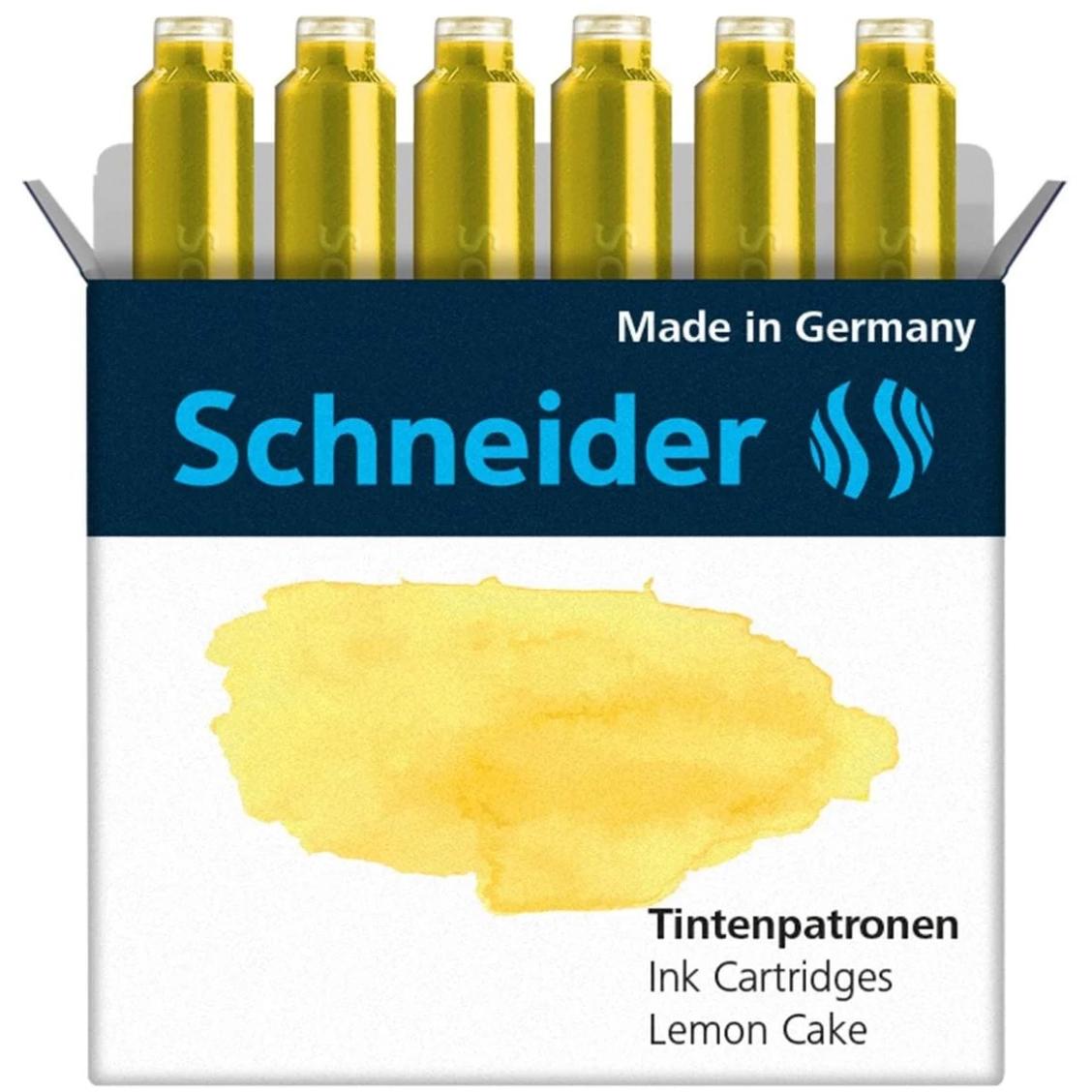 Schneider, Ersatzpatrone, Tintenpatrone Callissima 6 Stück, Lemon Cake (Gelb)