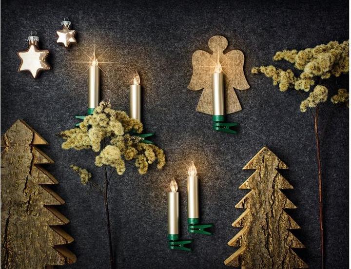 Image du produit Krinner Bougie de Noël à LED pour arbre de Noël - Ensemble de démarrage Superlight (12 x)