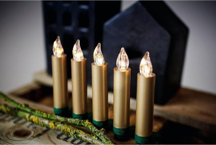 Image du produit Krinner Bougie de Noël à LED pour arbre de Noël - Ensemble de démarrage Superlight (12 x)